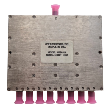 Power Divider – 8-way, SMA, low insertion loss: 50PD-316-SMA