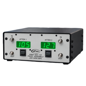 Programmable RF Attenuator Systems – 200 MHz to 6 GHz, 0–127 dB: 50BA-065-127 / 50PA-1326-XX