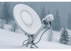 Enteisung für Satellitenantennen