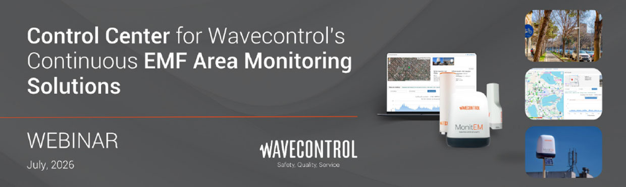 Wavecontrol Webinar: Control Center für Continuous EMF Area Monitoring