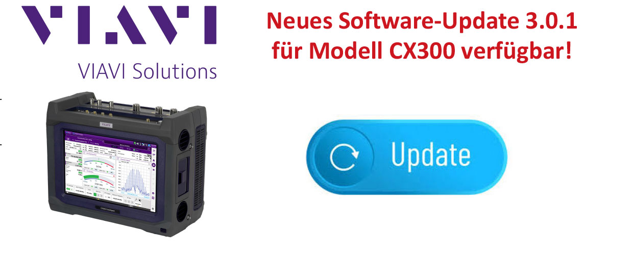 VIAVI CX300 Software-Update 3.0.1 für professionellen Funkservice